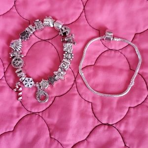 Two charm bracelets